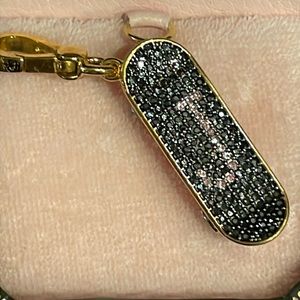 Vintage Juicy Couture rhinestone pave skateboard charm YJRU1659 tagged box